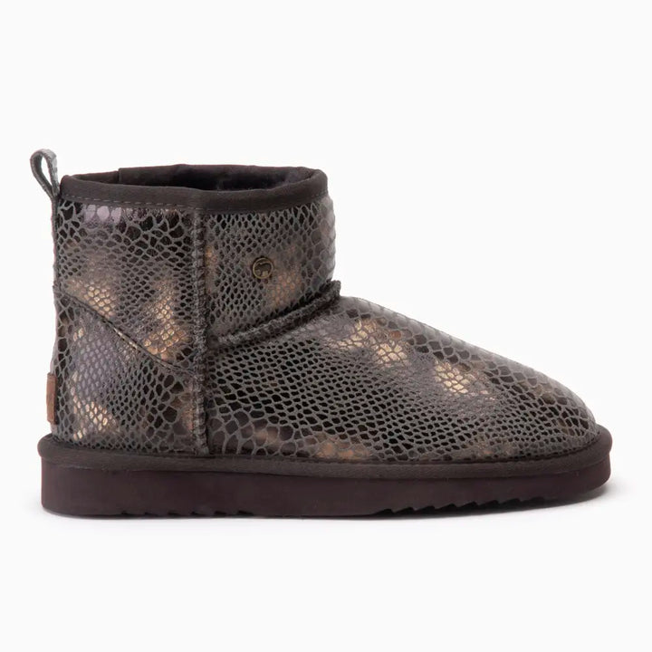 Wallaby Women Suède Boot Print Snake Choco thumbnail