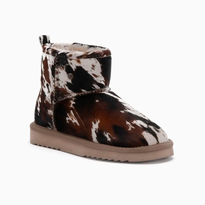 Wallaby Women Suède Boot Print Hairy Cow Black thumbnail 2