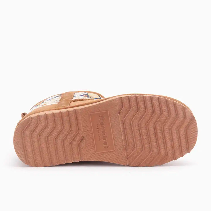 Wallaby suède woven print cognac thumbnail 3