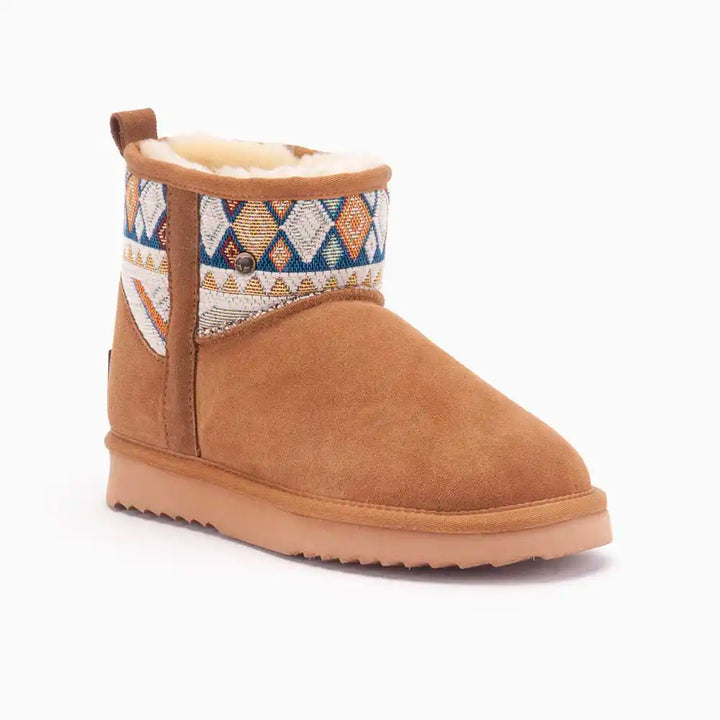 Wallaby suède woven print cognac thumbnail 2