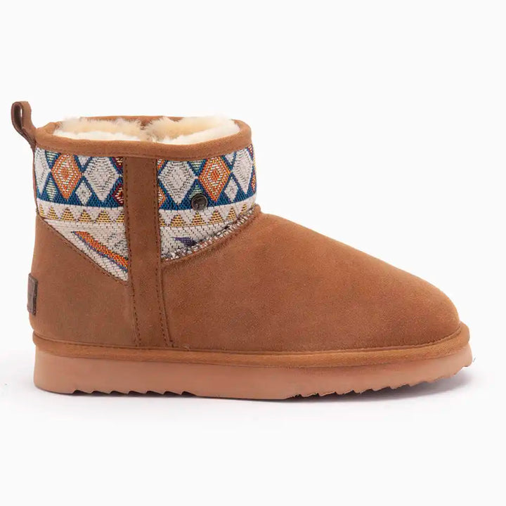 Wallaby suède woven print cognac thumbnail