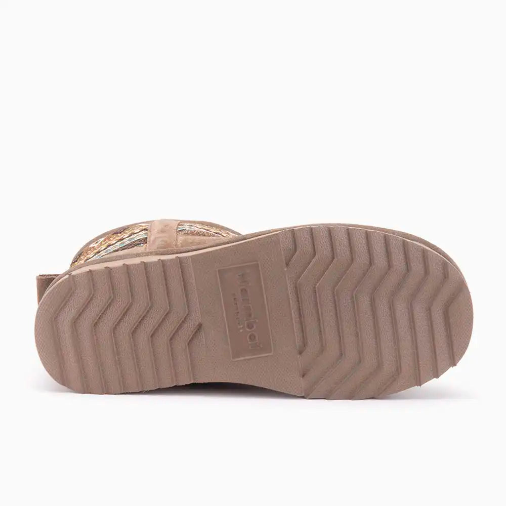 Wallaby suède woven print mud 3