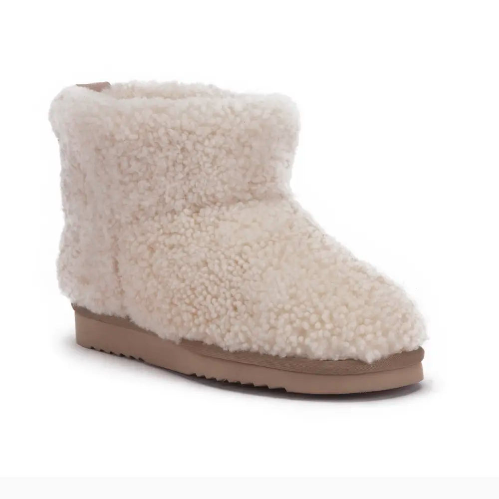 Wallaby Women Boot Curly Wool Ecru 1