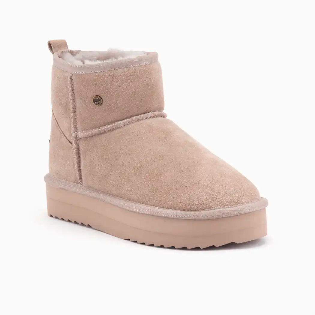 Wallaby suède plateau taupe 1