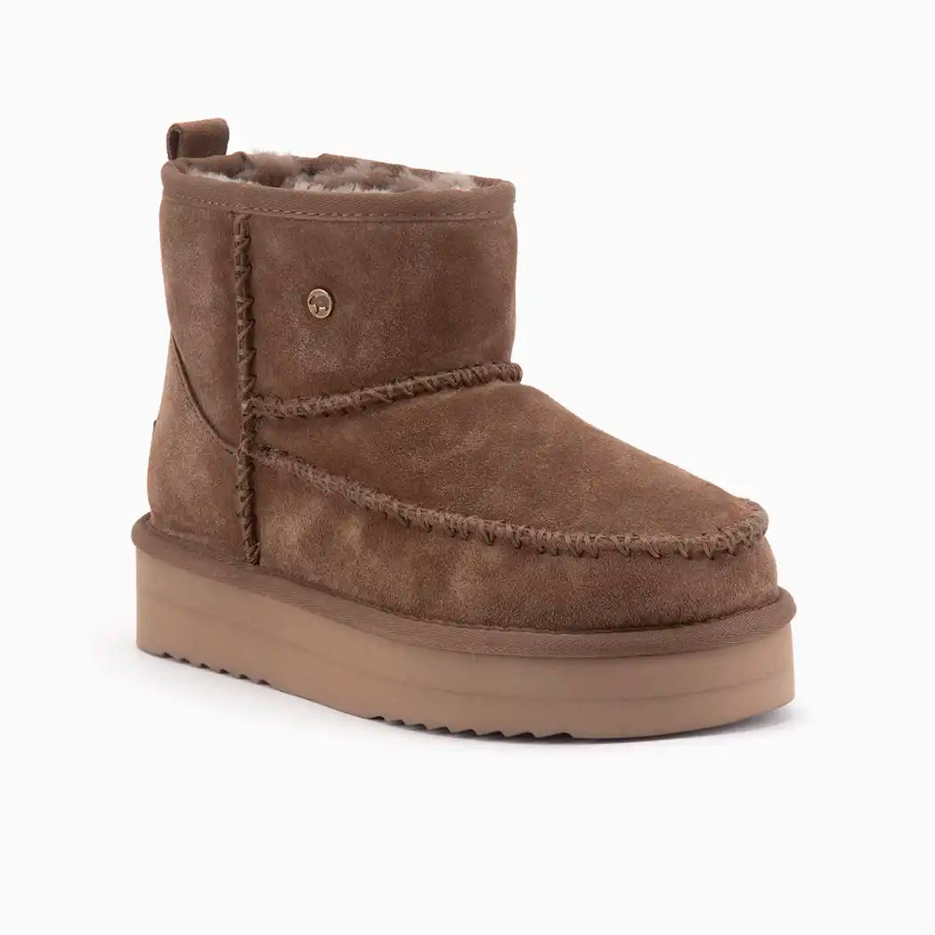 Wallaby suède stitch plateau mud 1