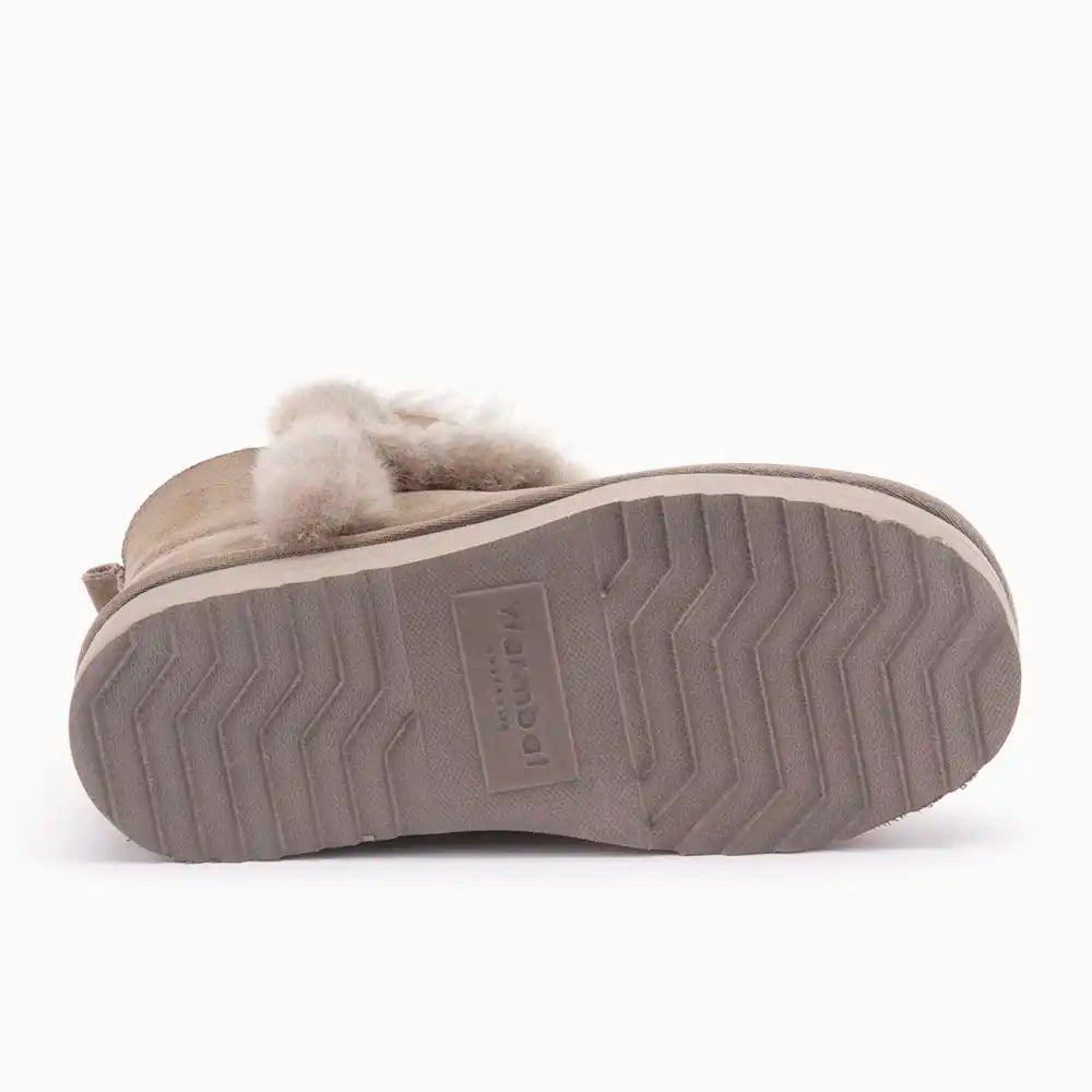 Wallaby suède plateau wool moss 3