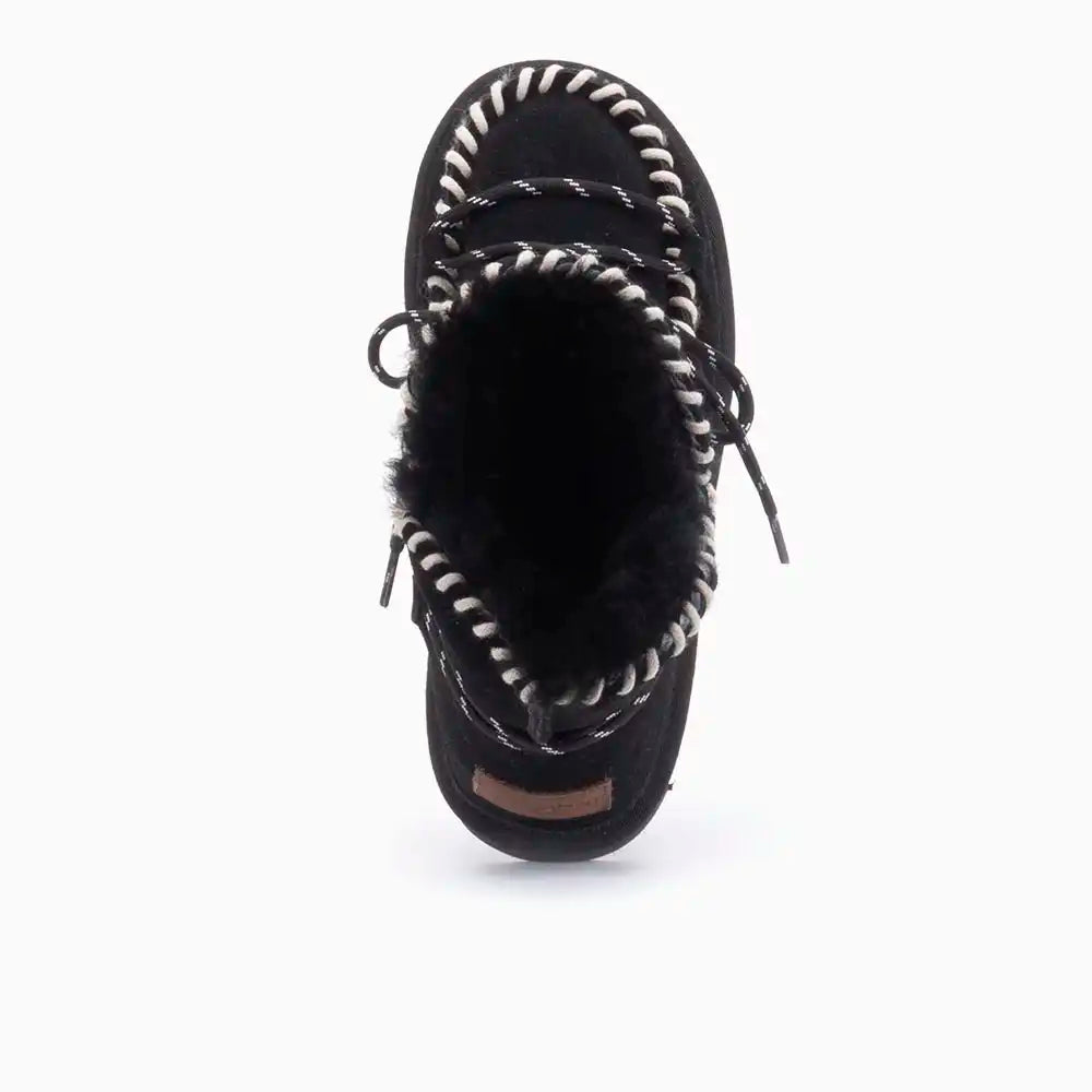 Waturra suede lace boot black 1