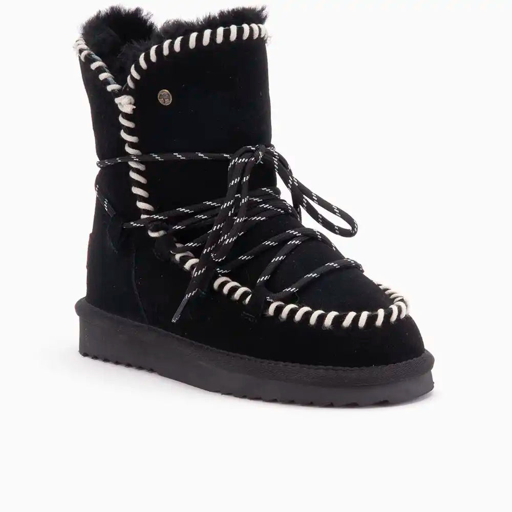 Waturra suede lace boot black 9