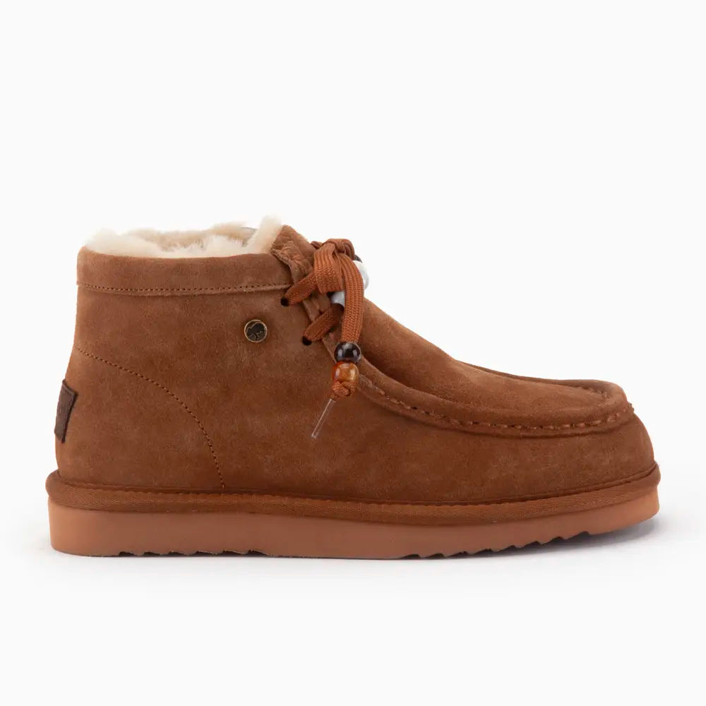 Yeppoon Women Suède Boot Beads Cognac