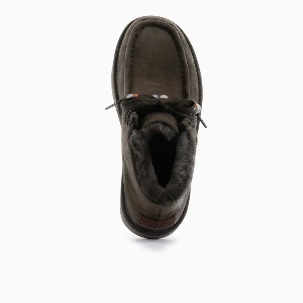 Yeppoon Women Suède Boot Beads Olive 2