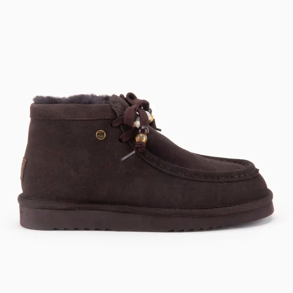 Yeppoon Women Suède Boot Beads Choco