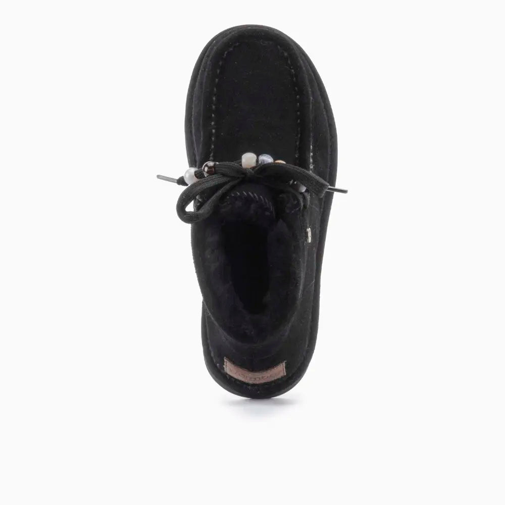 Yeppoon Women Suède Boot Beads Black 2