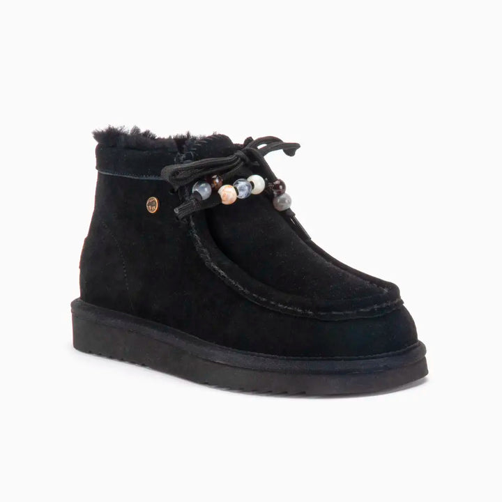 Yeppoon Women Suède Boot Beads Black thumbnail 1