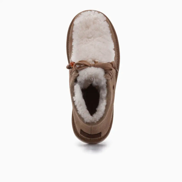 Yeppoon Women Suède Boot Curley Wool Ecru thumbnail 2