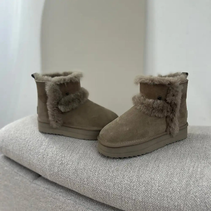 Durack suède plateau wool moss thumbnail 1