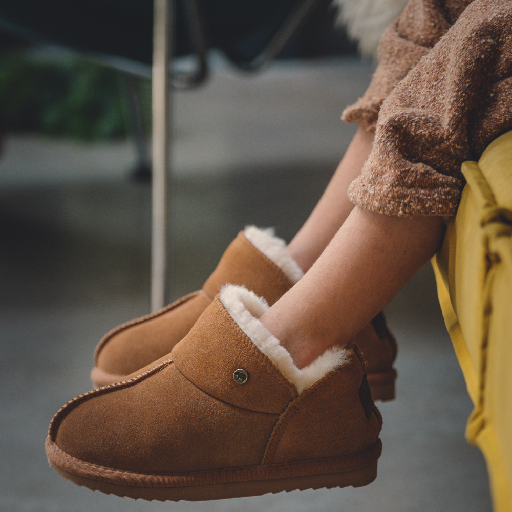 Willow kids suède camel 1